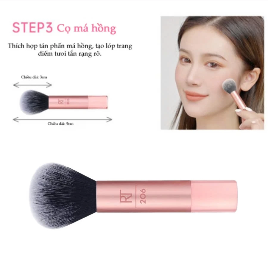 Cọ Má Hồng Highlight Setting RT Real Techniques Blush Brush RT206