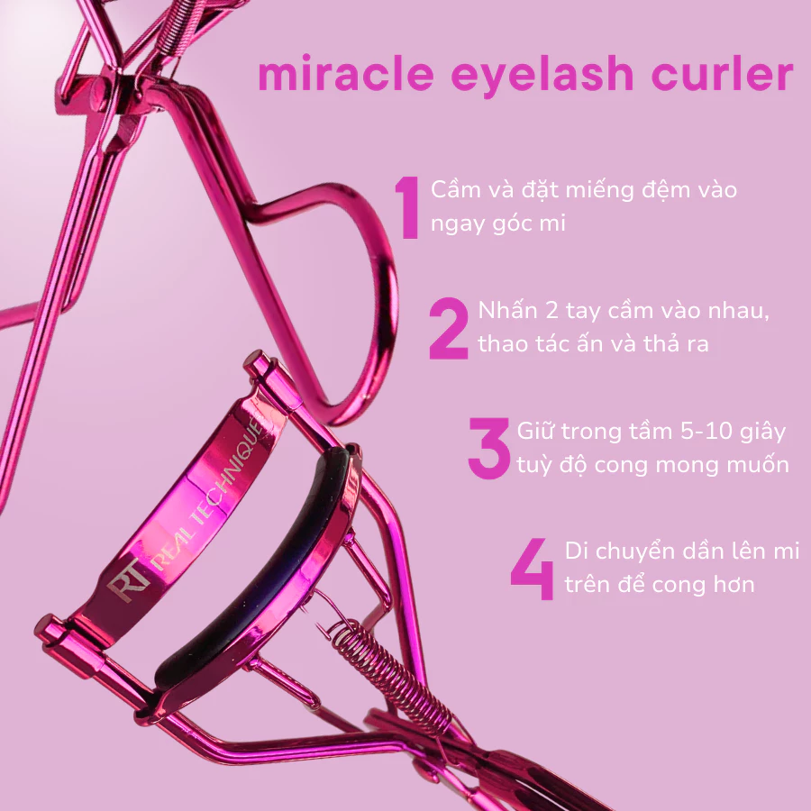 Kẹp Bấm Mi Chuyên Nghiệp RT REAL TECHNIQUES Miracle Eyelash Curler RTBM007