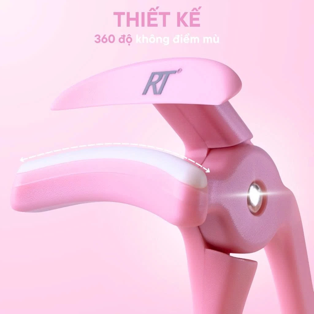 Kẹp bấm mi hồng thế hệ mới RT Real Techniques Partial Eyelash Curler Size S RTBM008