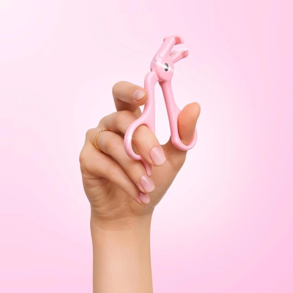 Kẹp bấm mi góc hồng chất liệu nhựa cao cấp RT Real Techniques Partial Eyelash Curler Size L dễ dàng kẹp mi cong RTBM009