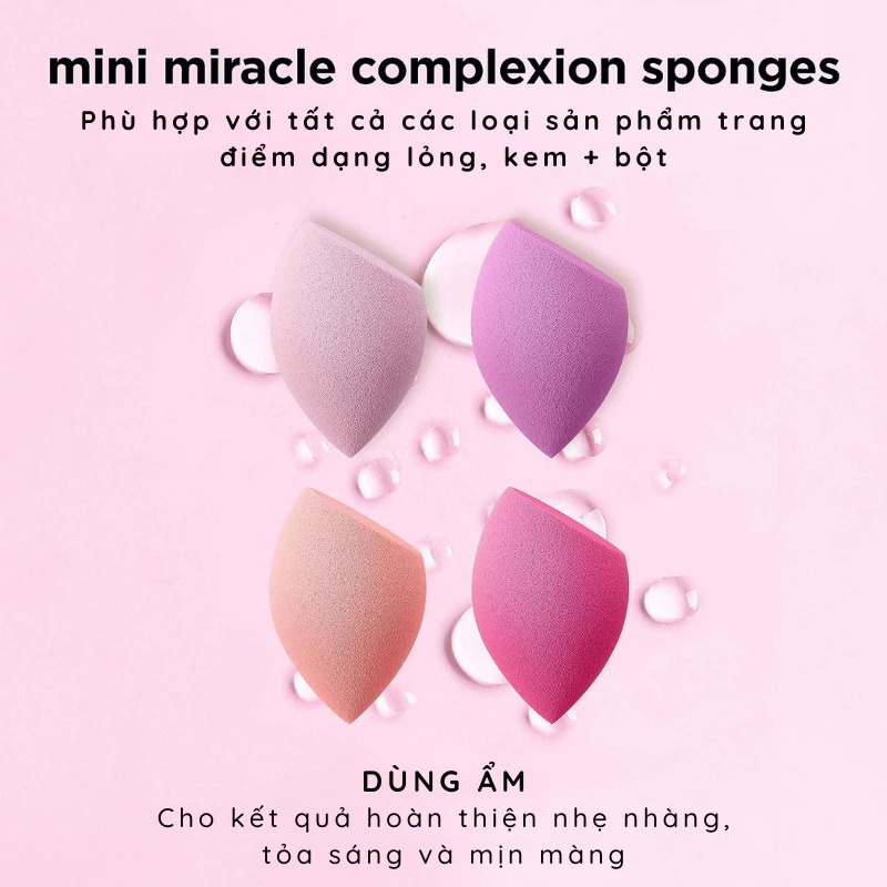 Mút Tán Nền Và Che Khuyết Điểm RT Real Techniques Miracle Concealer Complexion RTM501
