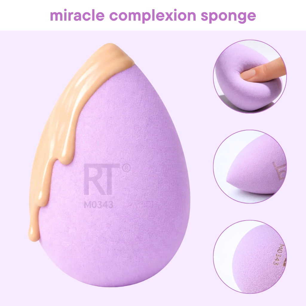 Bông Giọt Nước Che Khuyết Điểm Mini Pro RT Real Techniques Miracle Complexion Sponge Tím Size S RTMU08