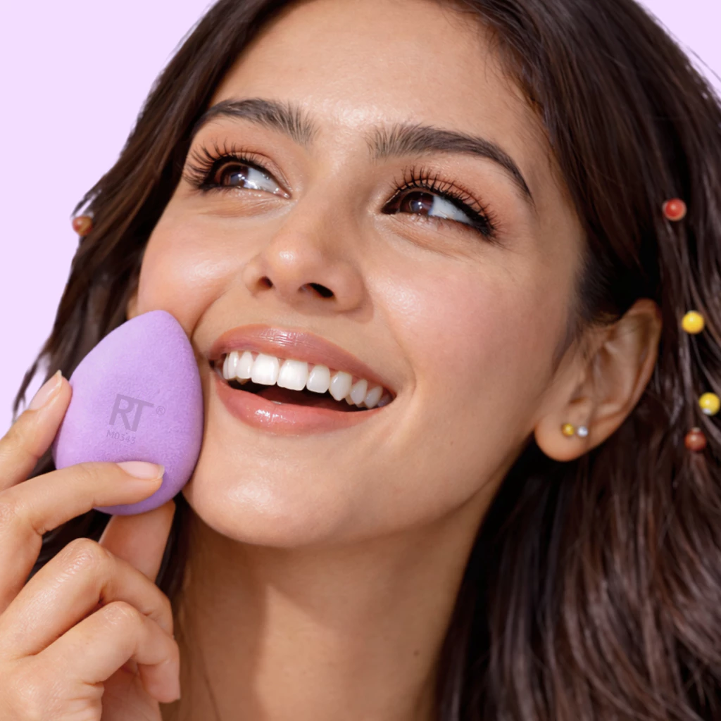 Bông Giọt Nước Che Khuyết Điểm Mini Pro RT Real Techniques Miracle Complexion Sponge Tím Size S RTMU08