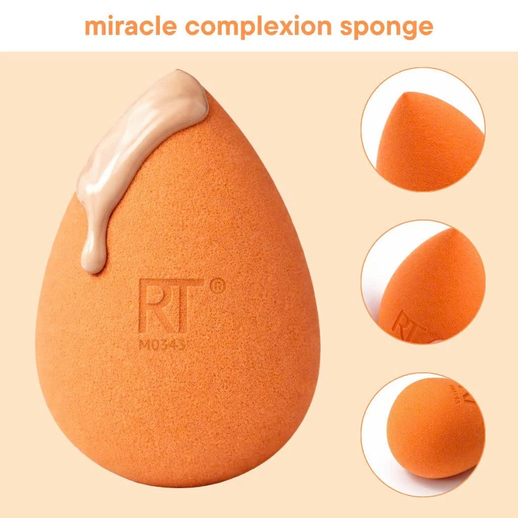 Miếng nhựa mút xốp trang điểm bọt biển RT REAL TECHNIQUES Miracle Complexion size L (kt:4 x 6cm) RTMU10