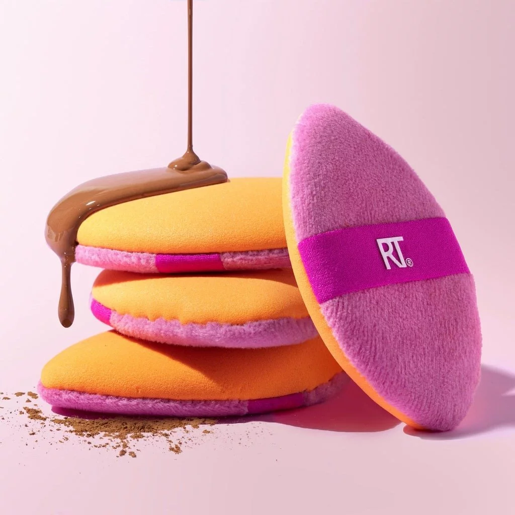 Bông tán nền lỏng và phấn hai mặt RT Real Techniques Miracle 2 In 1 Powder Puff 0090