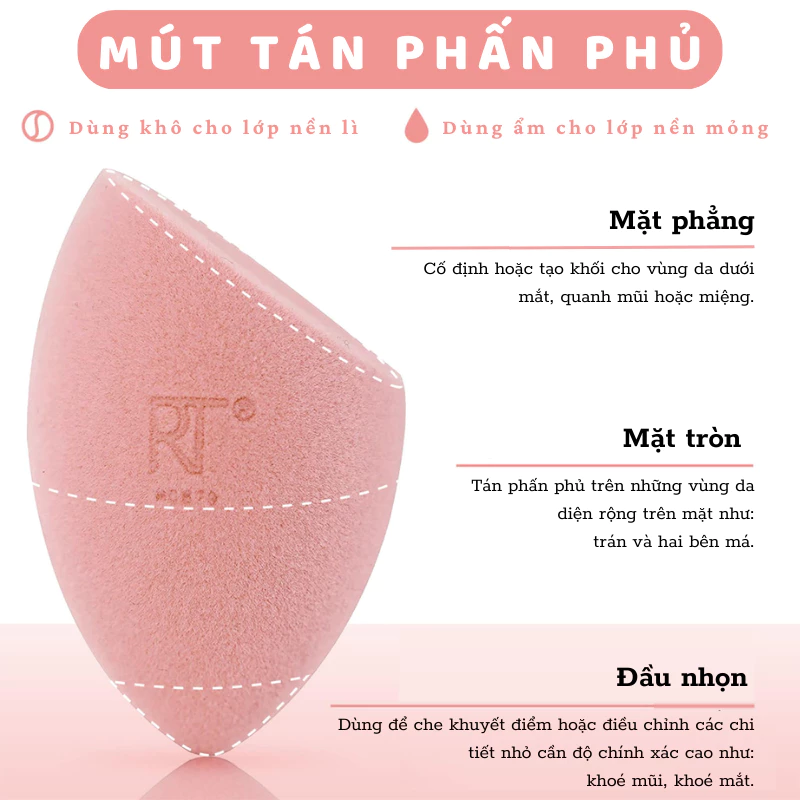 Bộ Cọ RT Real Techniques kèm mút Limited Edition Starlite Nights Brush 0107