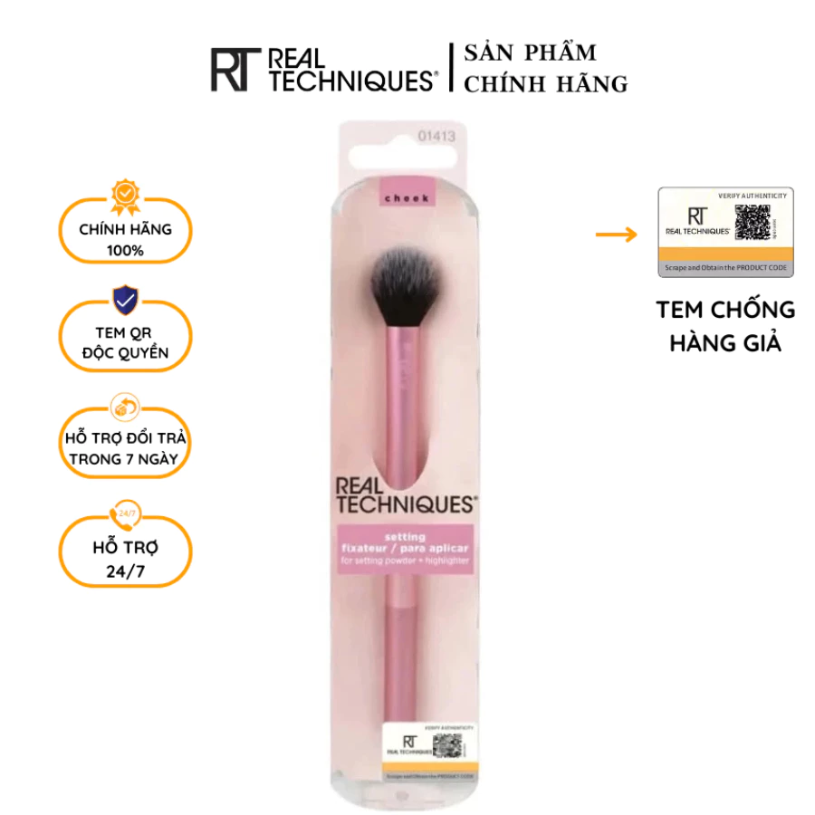 Cọ Highlight má hồng nhỏ RT REAL TECHNIQUES Setting Brush 01413