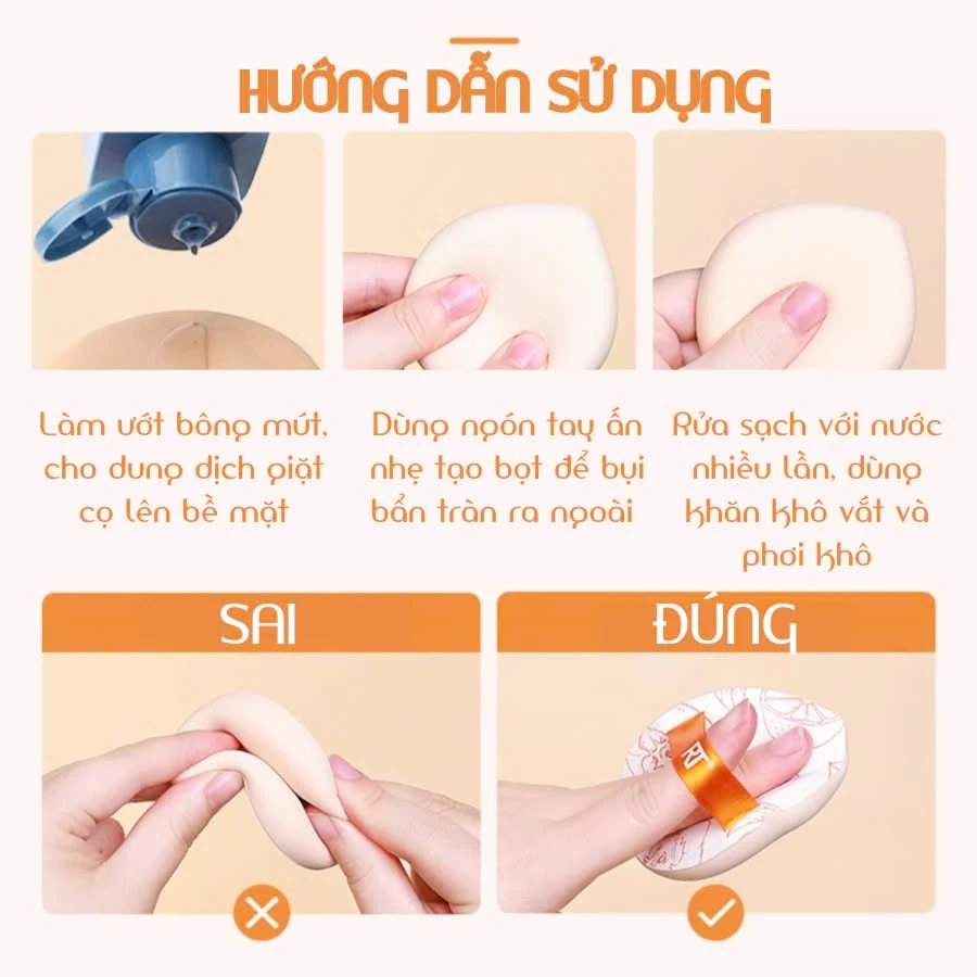 Mút tán nền mềm mại RT Real Techniques Marshmallow White Miracle Complexion 01890