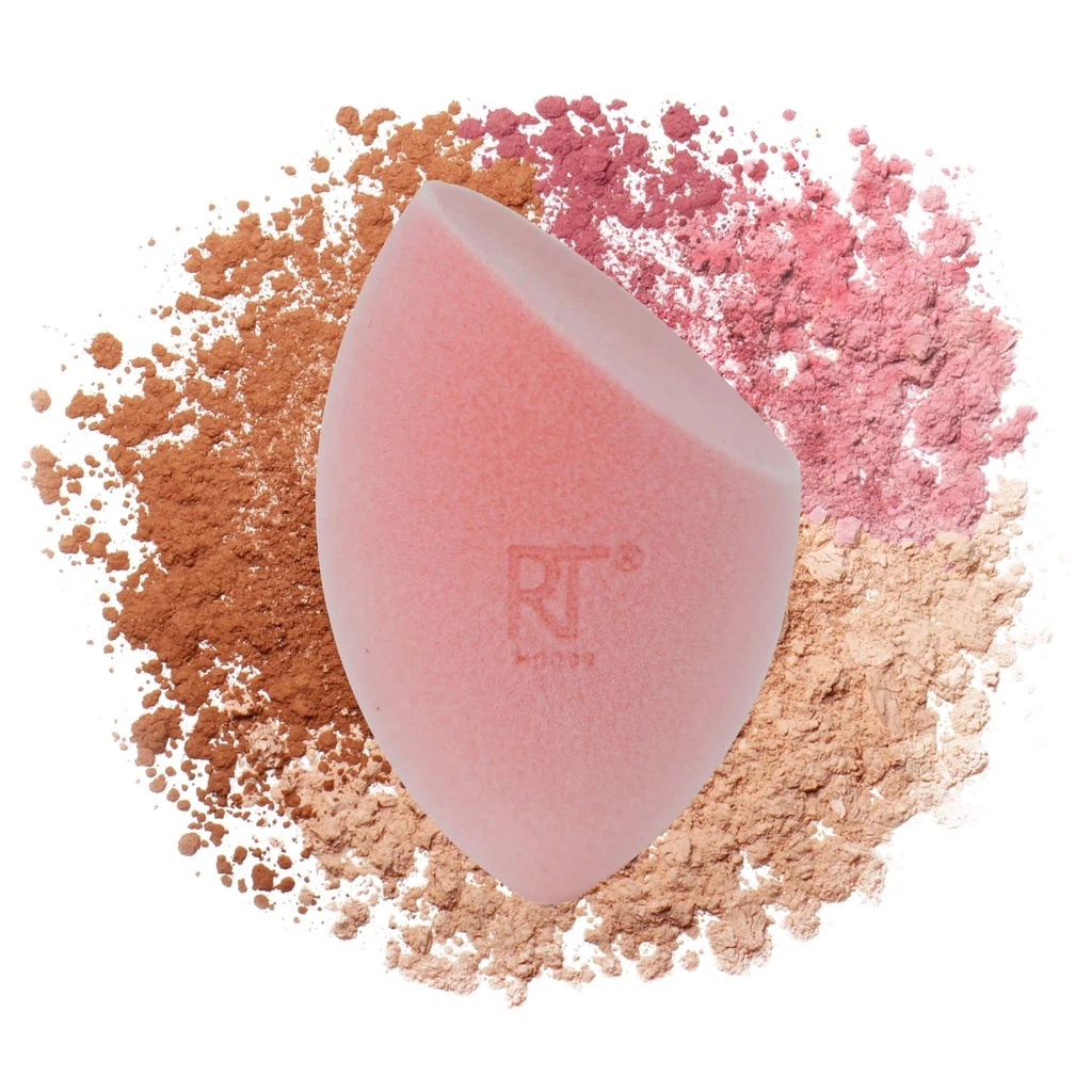 Set 2 Bông Mút Nền và Phủ Màu Hồng Real Techniques Miracle Powder Sponge For Liquid + Powder mask 04157