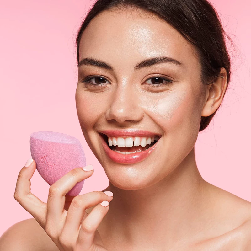 Set 2 Bông Mút Nền và Phủ Màu Hồng Real Techniques Miracle Powder Sponge For Liquid + Powder mask 04157