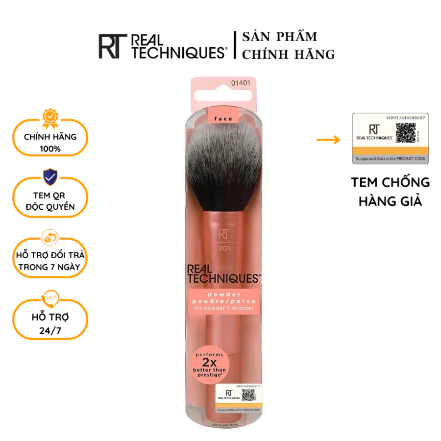 Cọ phủ phấn RT Real Techniques Powder Brush Mẫu Mới 01401
