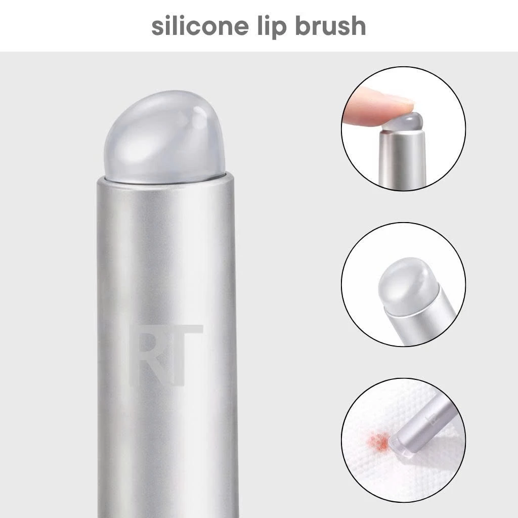 Cọ Tán Son Môi Silicone Có Nắp Đậy RT Real Techniques Silicone lip brush 622 Cọ Trang Điểm Môi Không Lộ Vân, Dễ Vệ Sinh