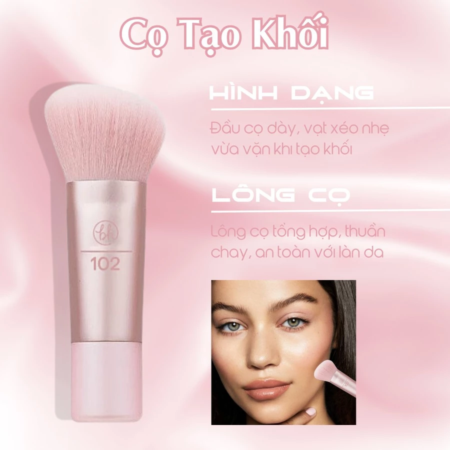 Cọ tạo khối tán nền má kem dễ xài BH COSMETICS Sculpting BH102