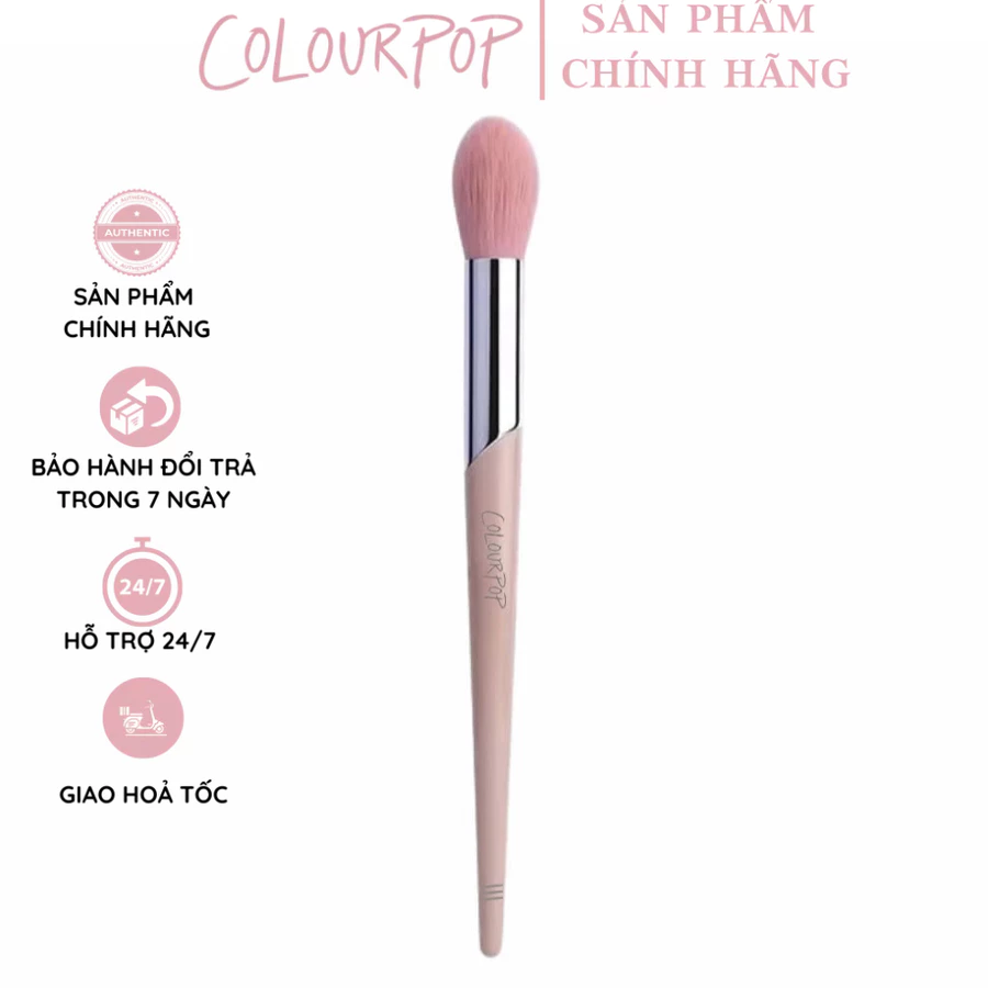 Cọ tán má hồng - cọ nhấn phấn highlight - cọ setting phấn COLOURPOP - Cọ trang điểm COLOURPOP blush brush C111