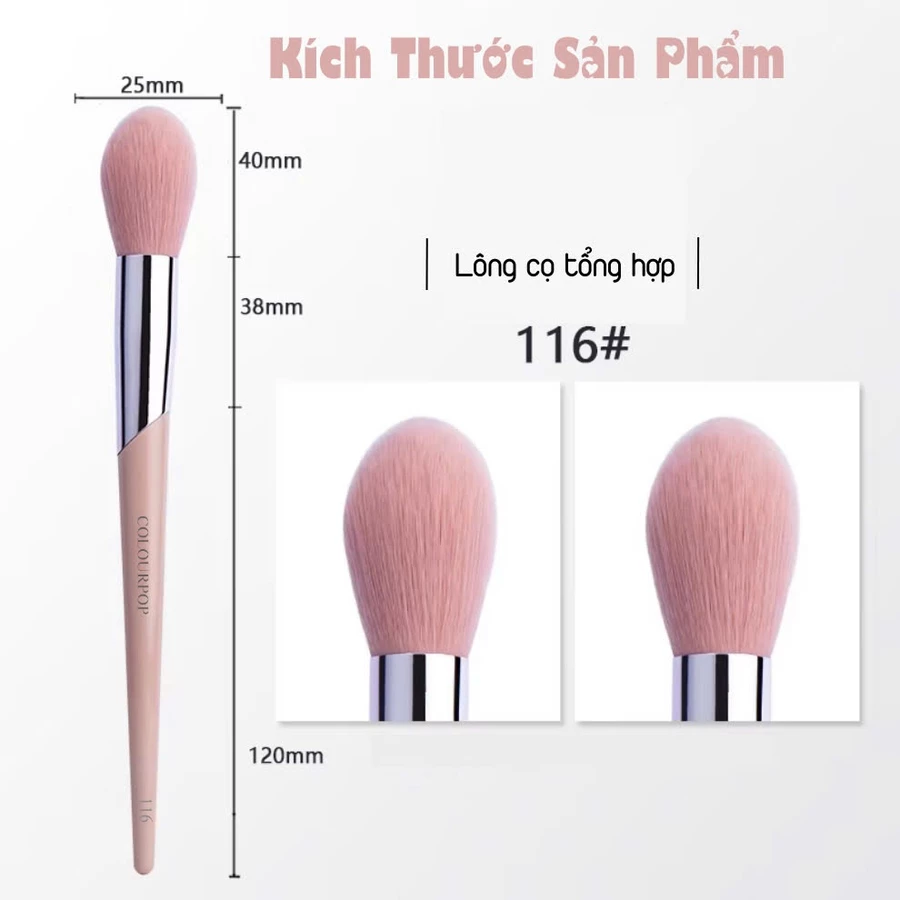 Cọ Trang Điểm Highlight Má Hồng Setting COLOURPOP Multi purpose C116