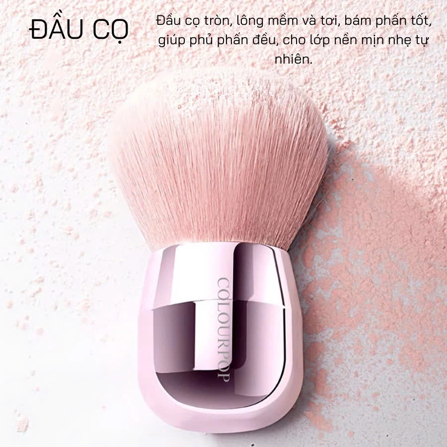 Cọ Phủ Phấn Siêu Xinh Colourpop Kabuki Powder Multi purpose C165 Bám Phấn Thiết Kế Đẹp