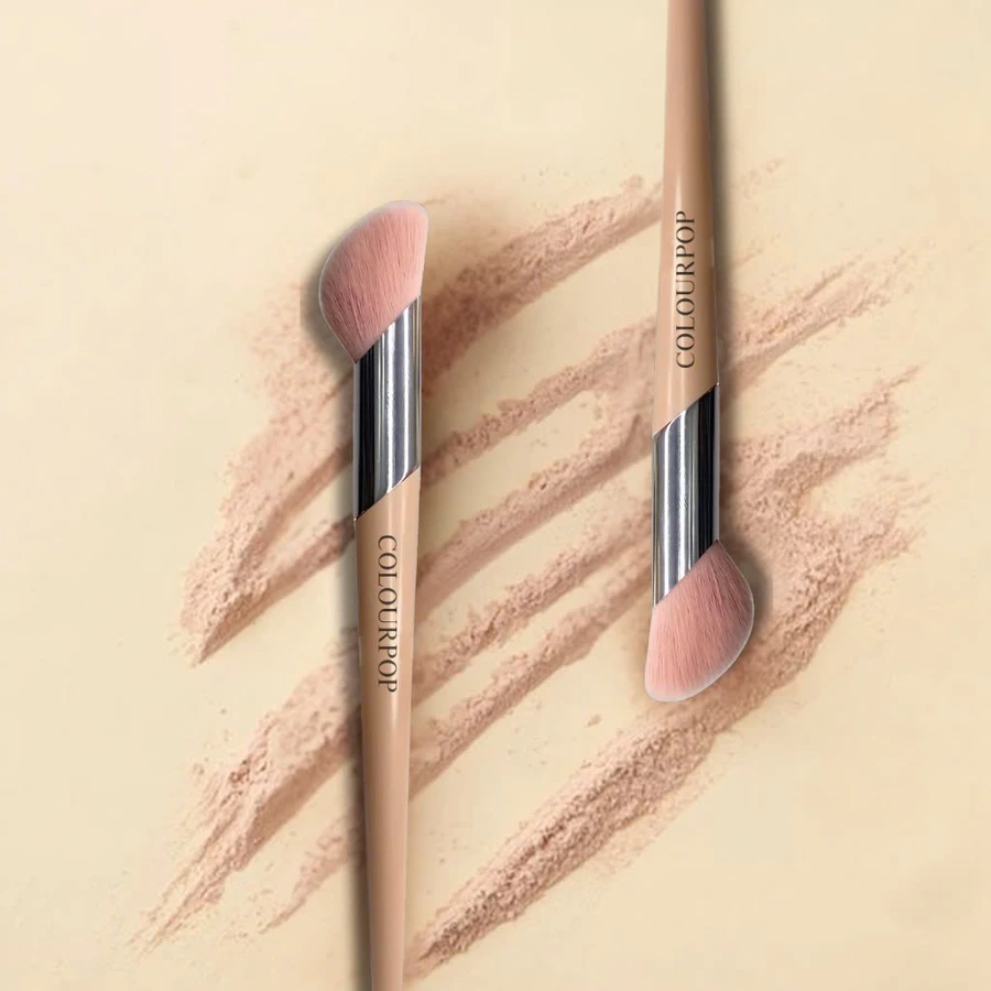 Cọ Trang Điểm Má Hồng Và Tạo Khối Colourpop Màu Hồng phiên bản đầu xéo Blush and Contour C188