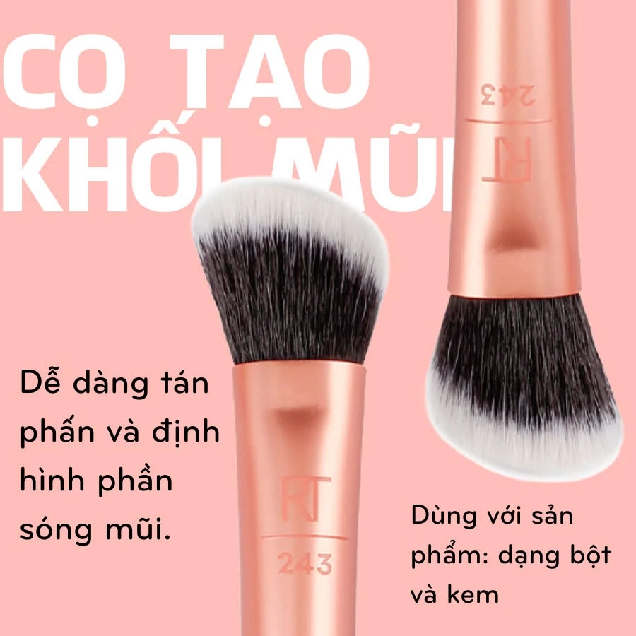 Cọ Tán Khối Sóng Mũi Angled Shadow 243 RT Real Techniques 91591