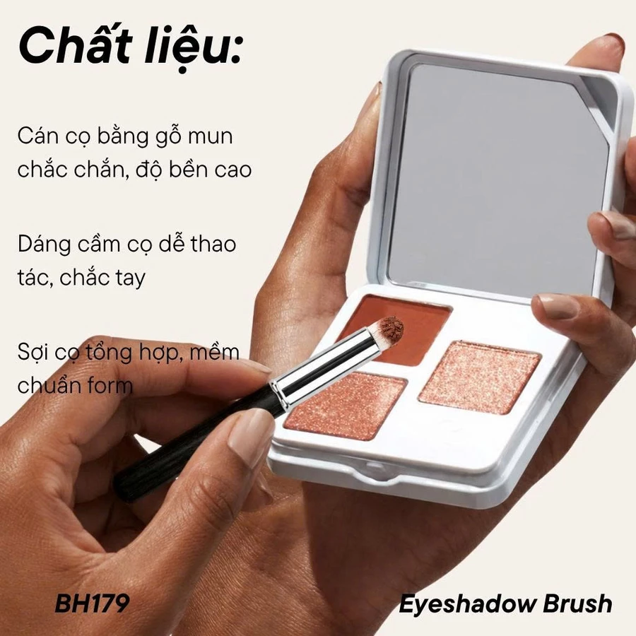 Cọ Môi Cọ Nhấn Đuôi Mắt Dạng Kem Dạng Phấn Có Nắp BH Cosmetics Eyeshadow Brush BH179