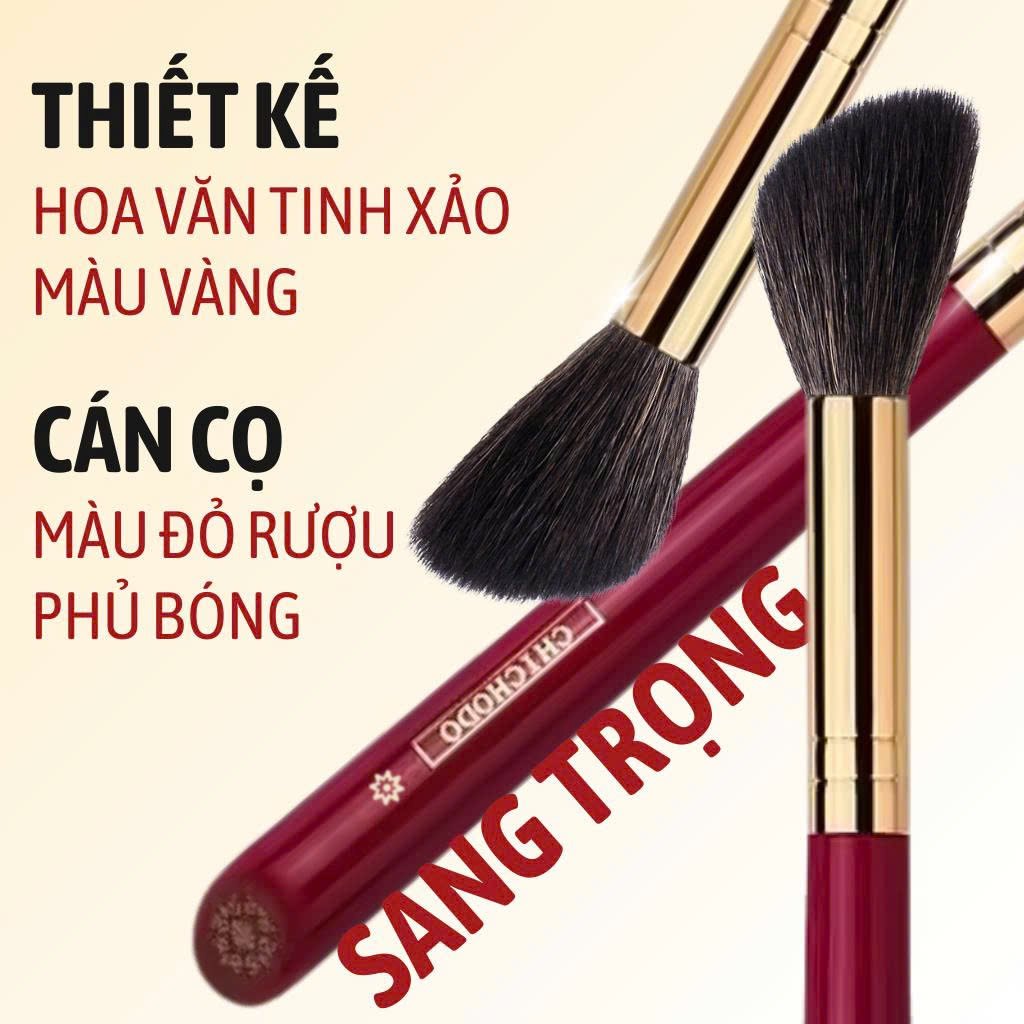 Cọ trang điểm má nhỏ CHICHODO Angled Multifunctional /hightlight/phủ nhỏ C107