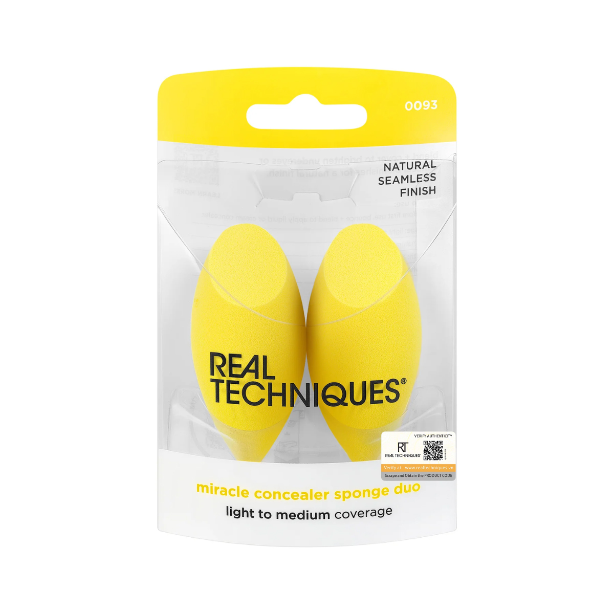 Bộ 2 Miếng Mút Che Khuyết Điểm RT Real Techniques Miracle Concealer Sponge Duo 0093