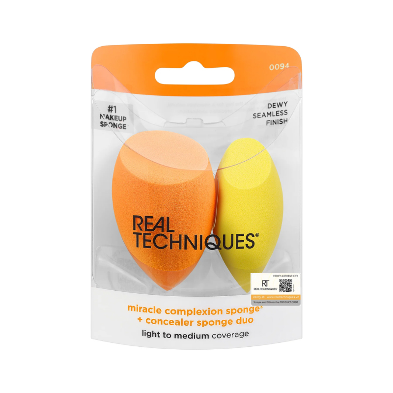 Set 2 Mút Trang Điểm RT REAL TECHNIQUES Miracle Complexion & Concealer 0094
