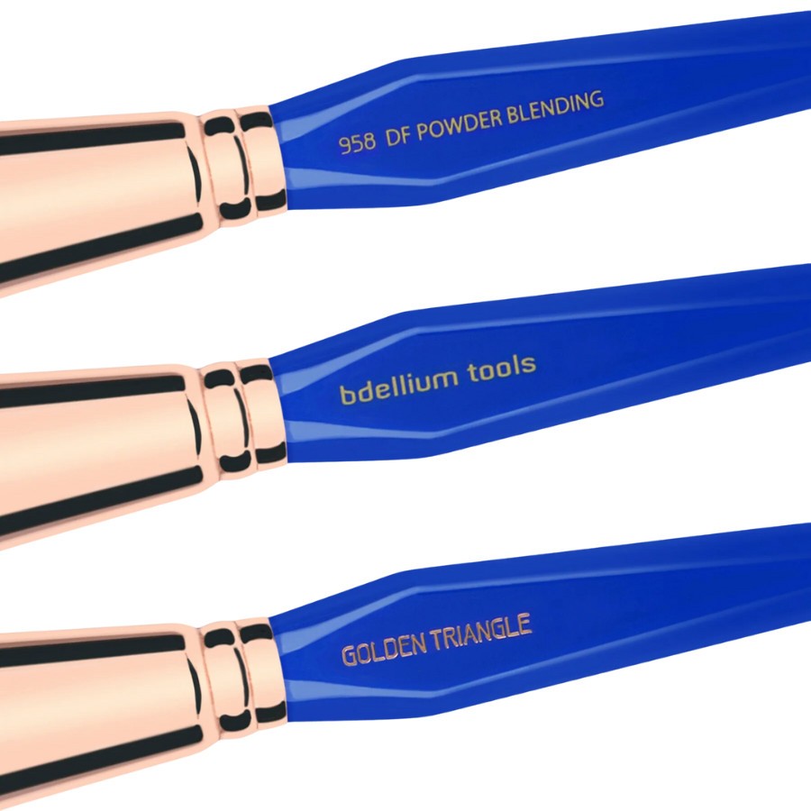 Cọ Phủ Phấn Dạng Nén Và Bột Cho Da Lỗ Chân Lông To Bdellium Tools Duo Fibre Powder Blending B958