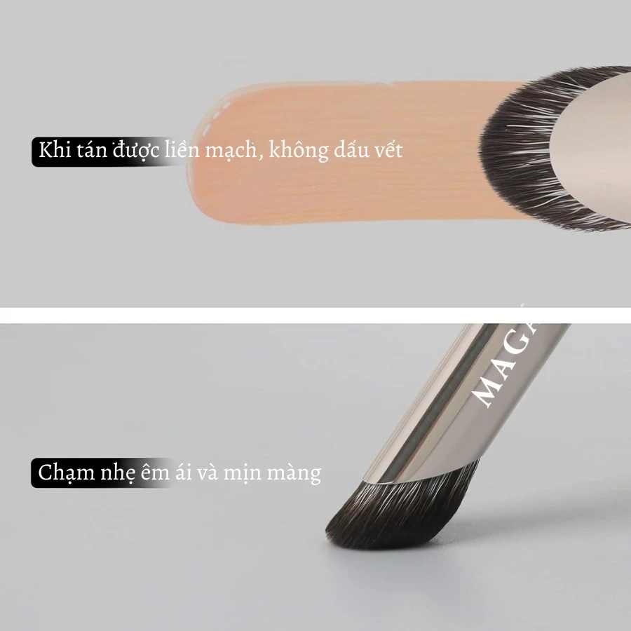 Cọ xéo tán kem che khuyết điểm nhỏ dưới mắt chuyên dụng MAGA Concealer brush MA110 cọ khối mũi ,higlight