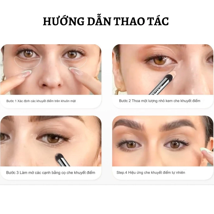 Cọ xéo tán kem che khuyết điểm nhỏ dưới mắt chuyên dụng MAGA Concealer brush MA110 cọ khối mũi ,higlight