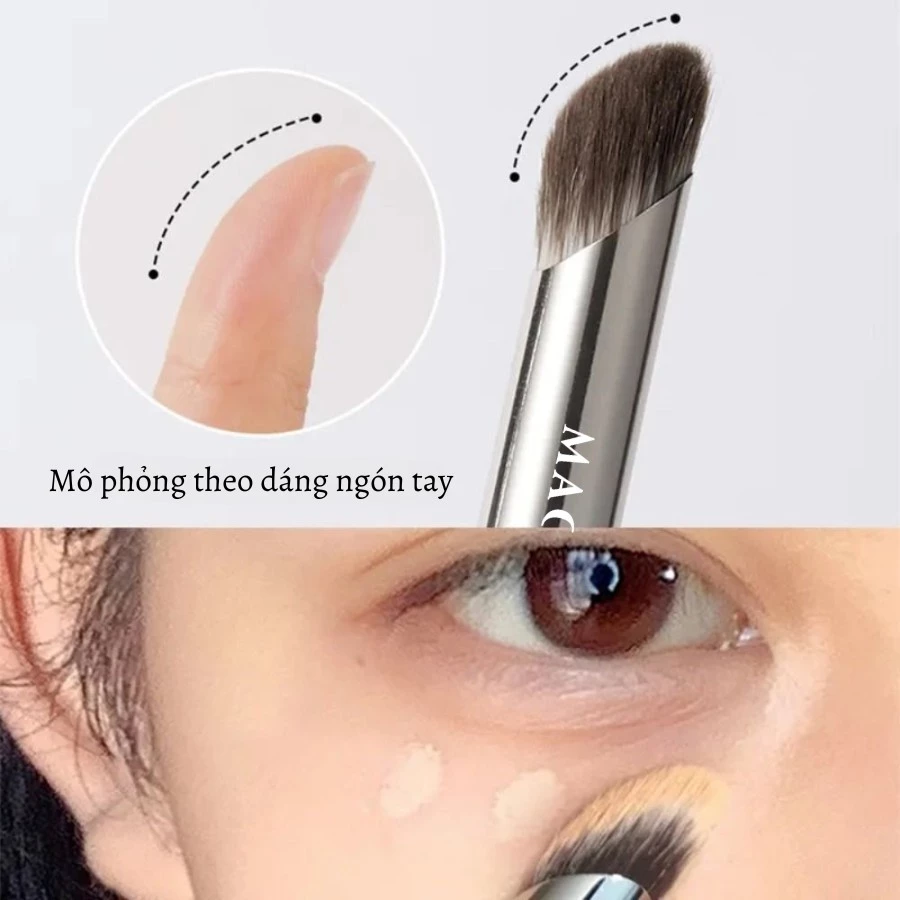 Cọ xéo tán kem che khuyết điểm nhỏ dưới mắt chuyên dụng MAGA Concealer brush MA110 cọ khối mũi ,higlight