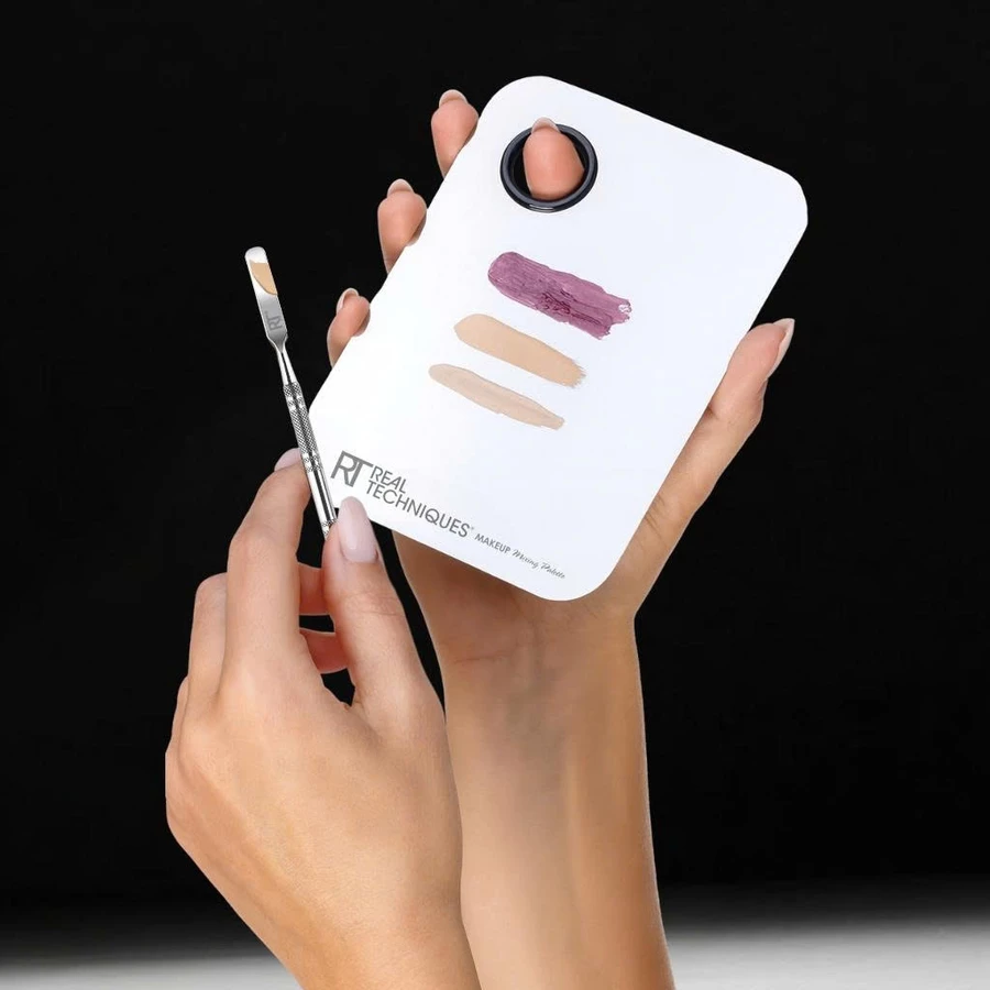 Bảng Trộn Kem Nền Kèm Cây Trét Nền Cao Cấp RT REAL TECHNIQUES Makeup Mixing Palette RTB003
