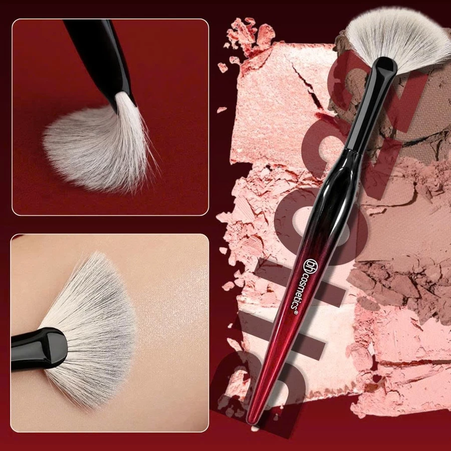 Cọ quạt xéo highlight tán phấn setting BH Cosmetics SMALL ANGLED FAN BH022