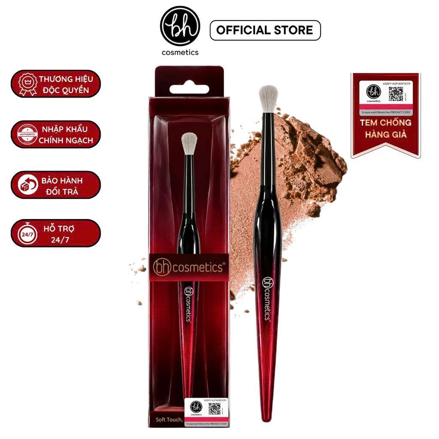 Cọ Blend Tán Phấn Mắt BH Cosmetics Crease Brush BH023 Lông Mềm Bám Phấn Tốt