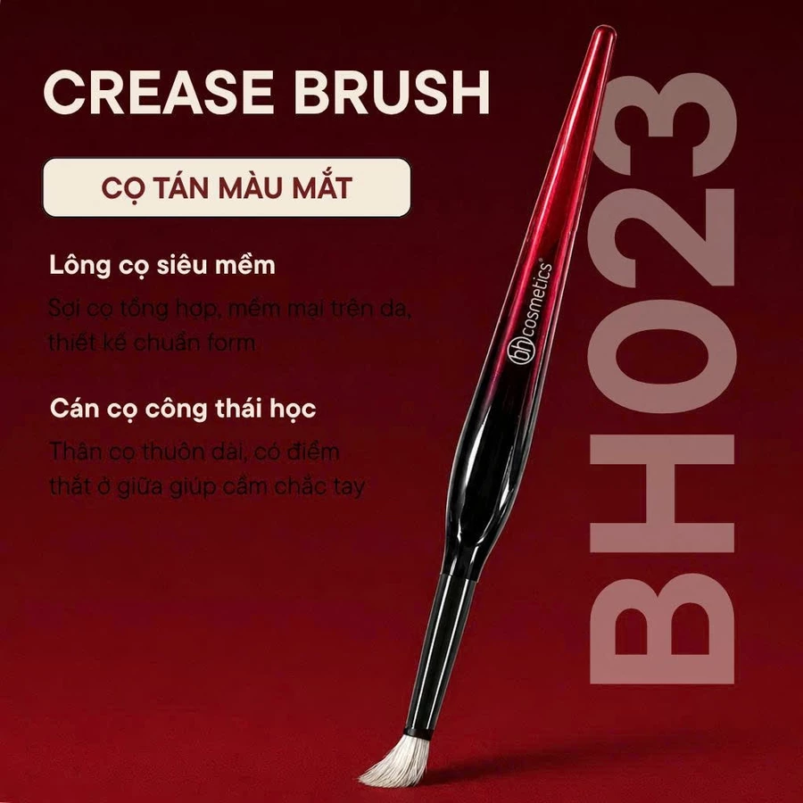 Cọ Blend Tán Phấn Mắt BH Cosmetics Crease Brush BH023 Lông Mềm Bám Phấn Tốt