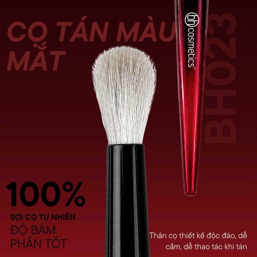 Cọ Blend Tán Phấn Mắt BH Cosmetics Crease Brush BH023 Lông Mềm Bám Phấn Tốt