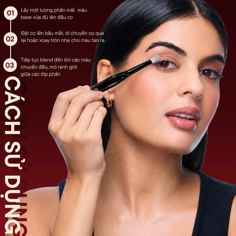 Cọ Blend Tán Phấn Mắt BH Cosmetics Crease Brush BH023 Lông Mềm Bám Phấn Tốt