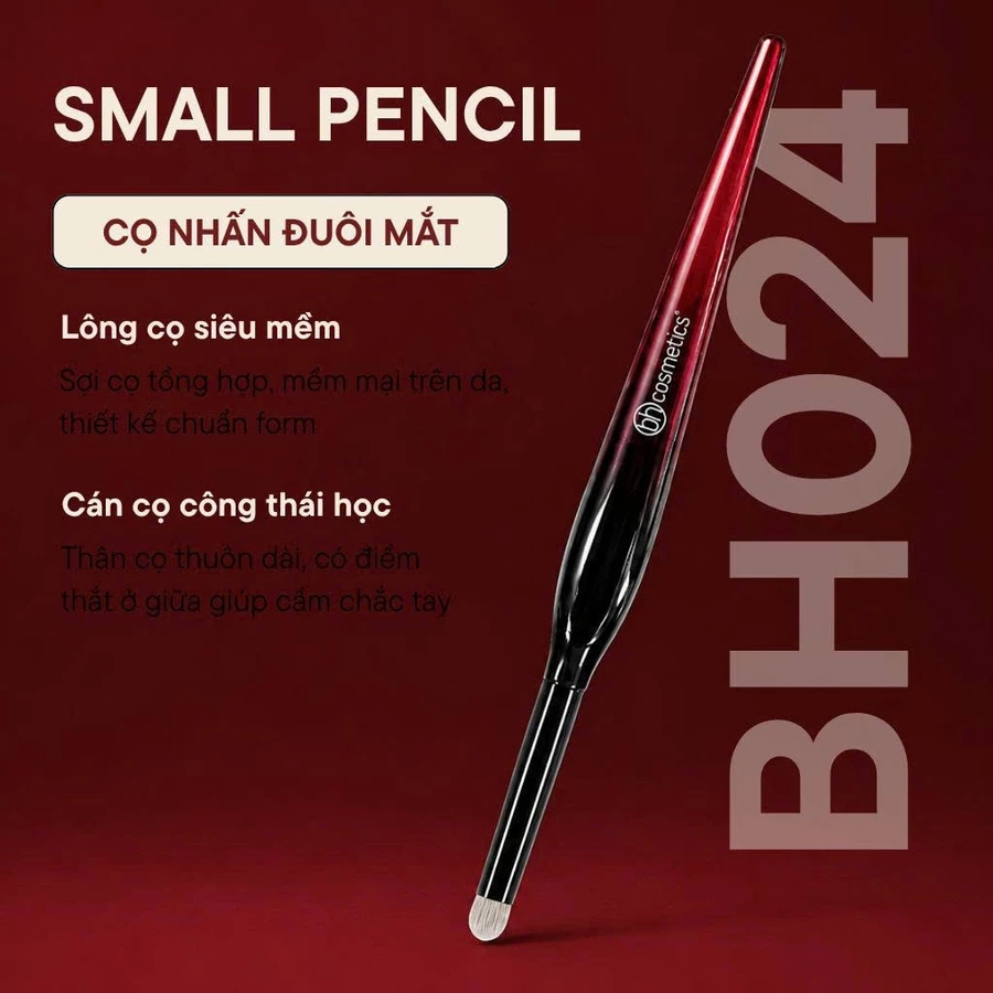 Cọ Nhấn Đầu Mắt - Tán Hốc Mắt - Tô Sáng Highlight Bọng Mắt BH Cosmetics Small Pencil BH024