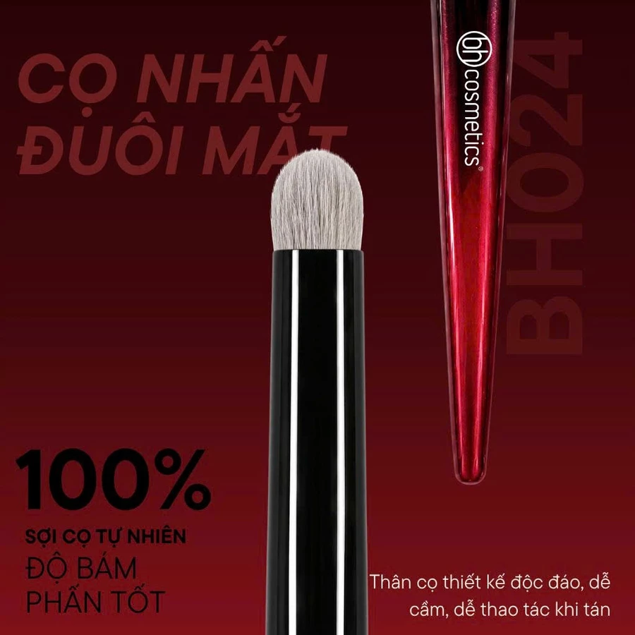 Cọ Nhấn Đầu Mắt - Tán Hốc Mắt - Tô Sáng Highlight Bọng Mắt BH Cosmetics Small Pencil BH024