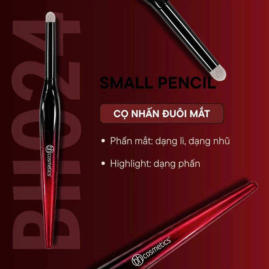 Cọ Nhấn Đầu Mắt - Tán Hốc Mắt - Tô Sáng Highlight Bọng Mắt BH Cosmetics Small Pencil BH024