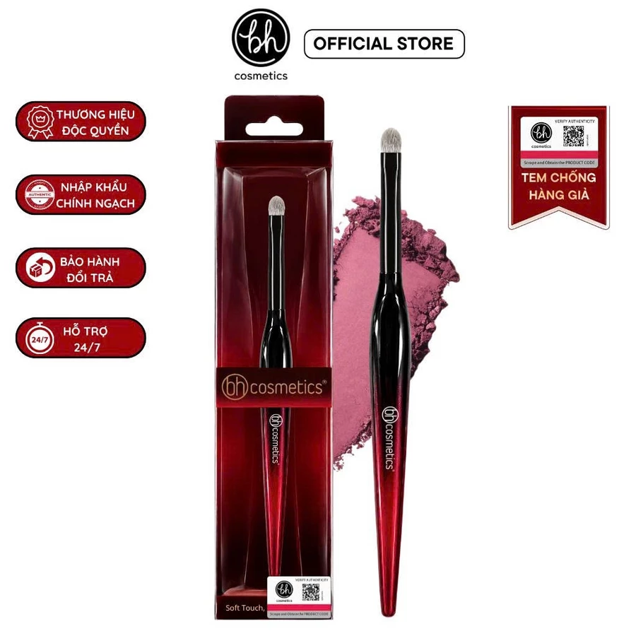 Cọ Tán Bầu Mắt Nhỏ - Cọ Viền Màu Mắt BH Cosmetics Small Eye Shadow BH026 Bám Phấn Lông Mềm