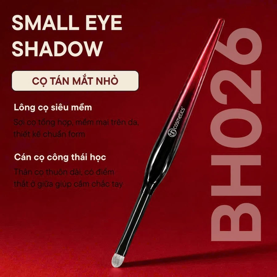 Cọ Tán Bầu Mắt Nhỏ - Cọ Viền Màu Mắt BH Cosmetics Small Eye Shadow BH026 Bám Phấn Lông Mềm