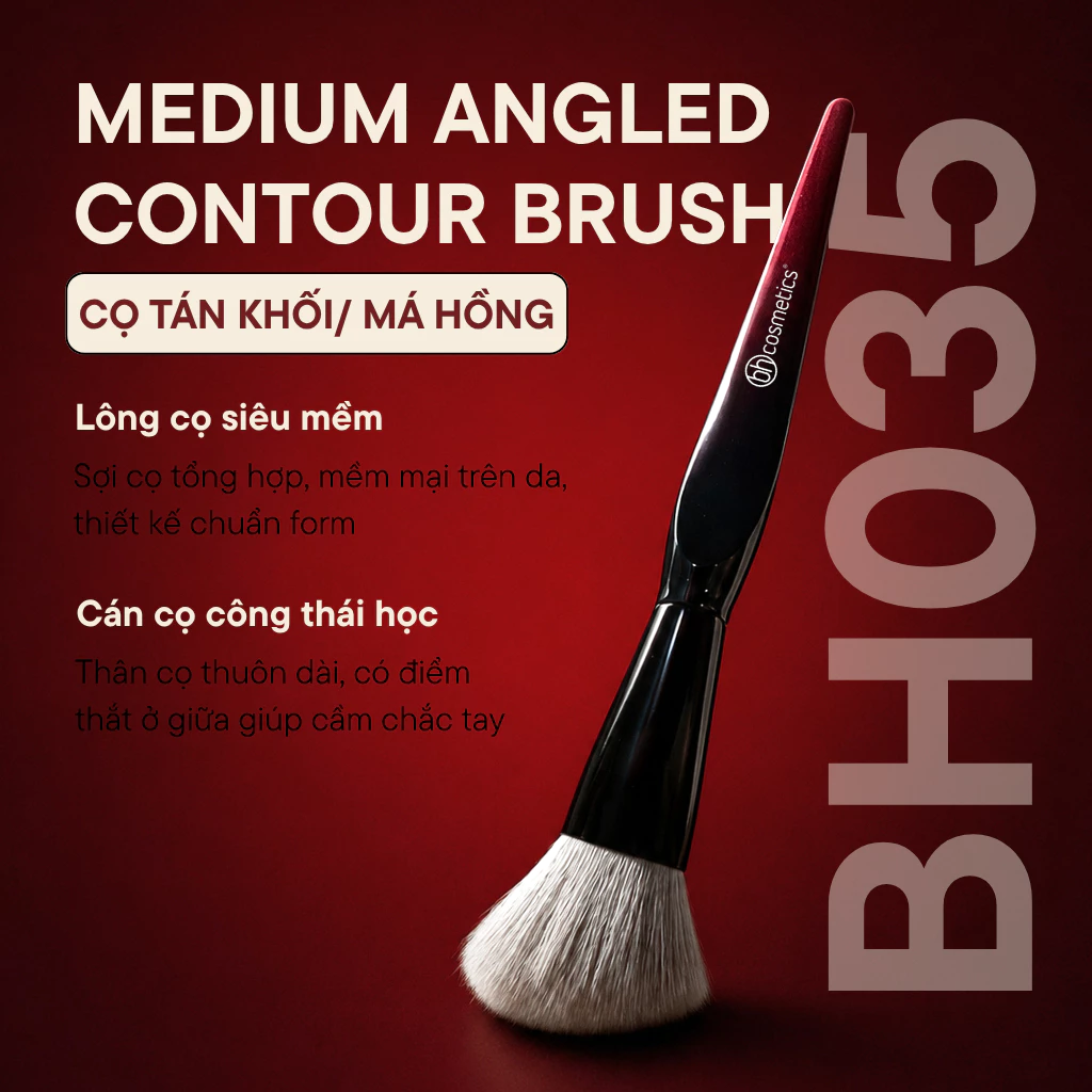 Cọ vạt xéo tạo khối đa năng BH Cosmetics Medium Angled Contour Brush BH035