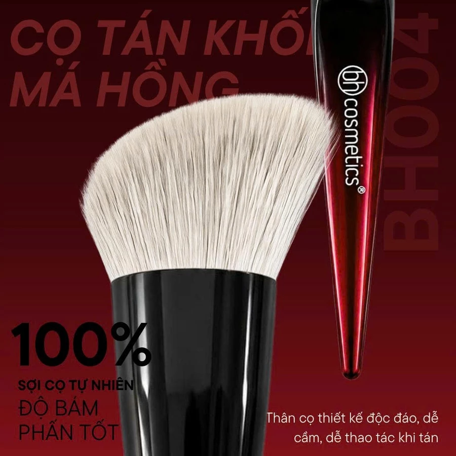 Cọ Đánh Khối Cho Phấn Dạng Nén Kem Phấn Cao Cấp BH Cosmetics Angled Contour BH004