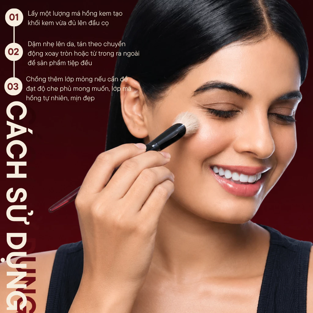 Cọ Trang Điểm Tạo Khối Cọ Má Hồng Setting Bh Cosmetics Angled Blush Brush BH007