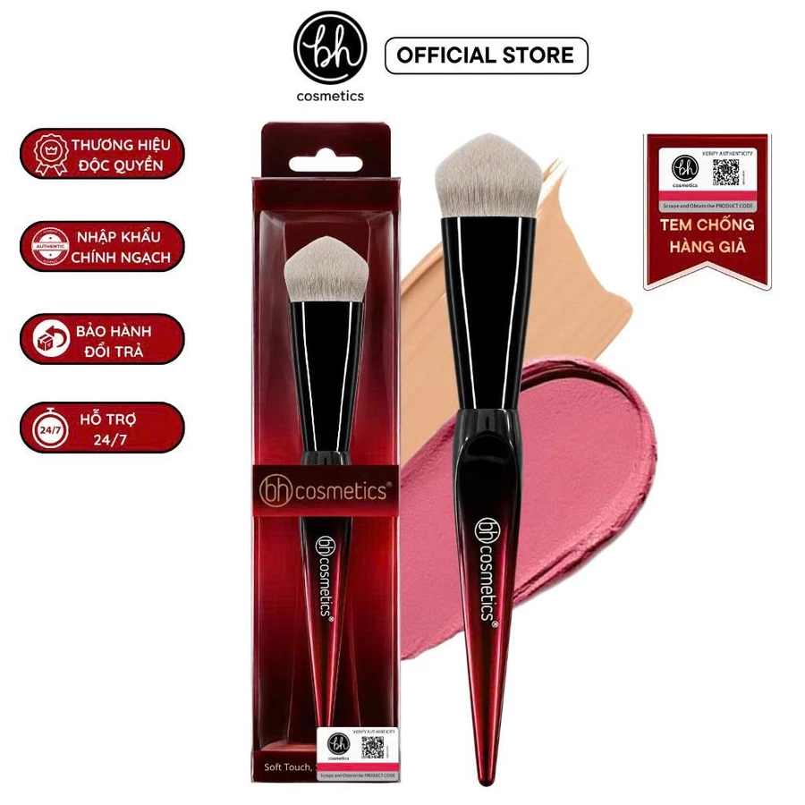 Cọ Kem Nền Lỏng Má Hồng Kem BH Cosmetics Triangular Sloped Foundation Brush BH009