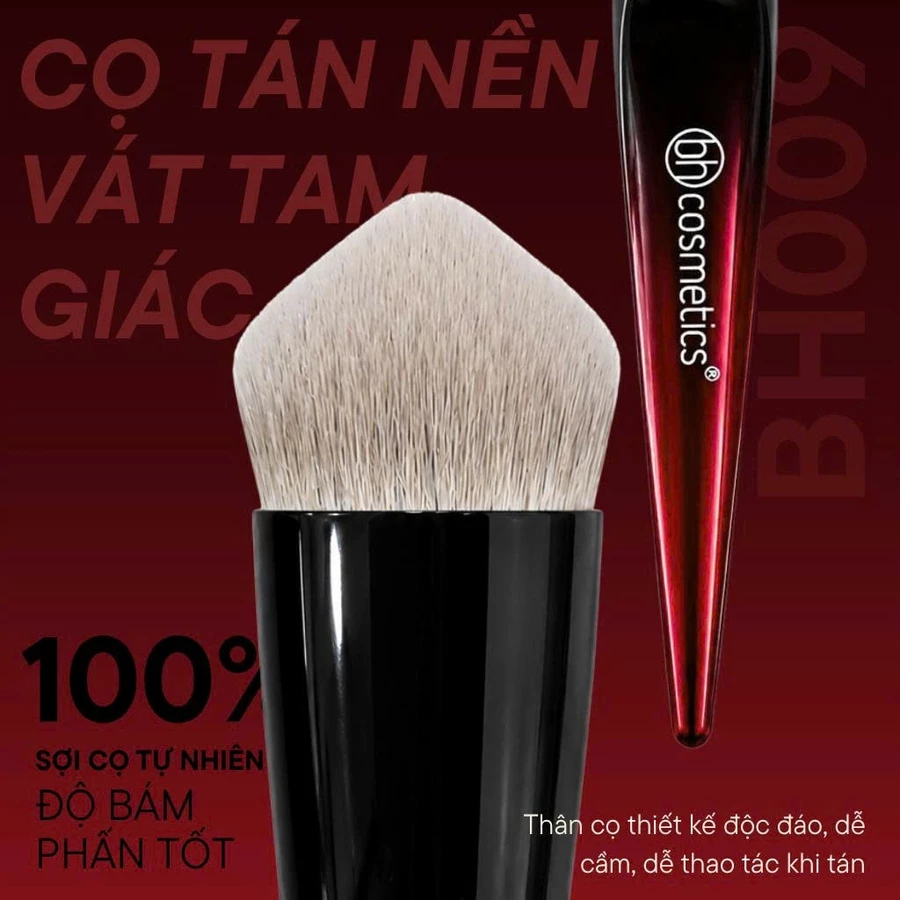 Cọ Kem Nền Lỏng Má Hồng Kem BH Cosmetics Triangular Sloped Foundation Brush BH009