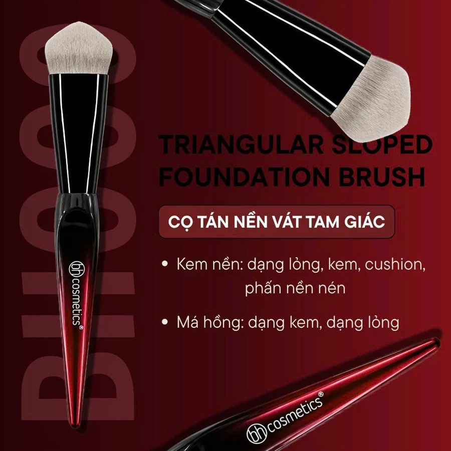 Cọ Kem Nền Lỏng Má Hồng Kem BH Cosmetics Triangular Sloped Foundation Brush BH009