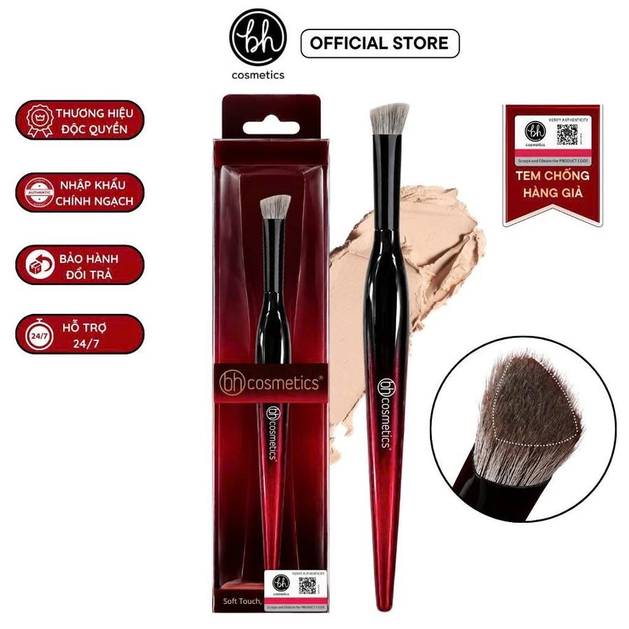 Cọ Che Khuyết Điểm Tam Giác Cọ Highlight Sáng BH COSMETICS Triangular Sloped Highlighter BH010
