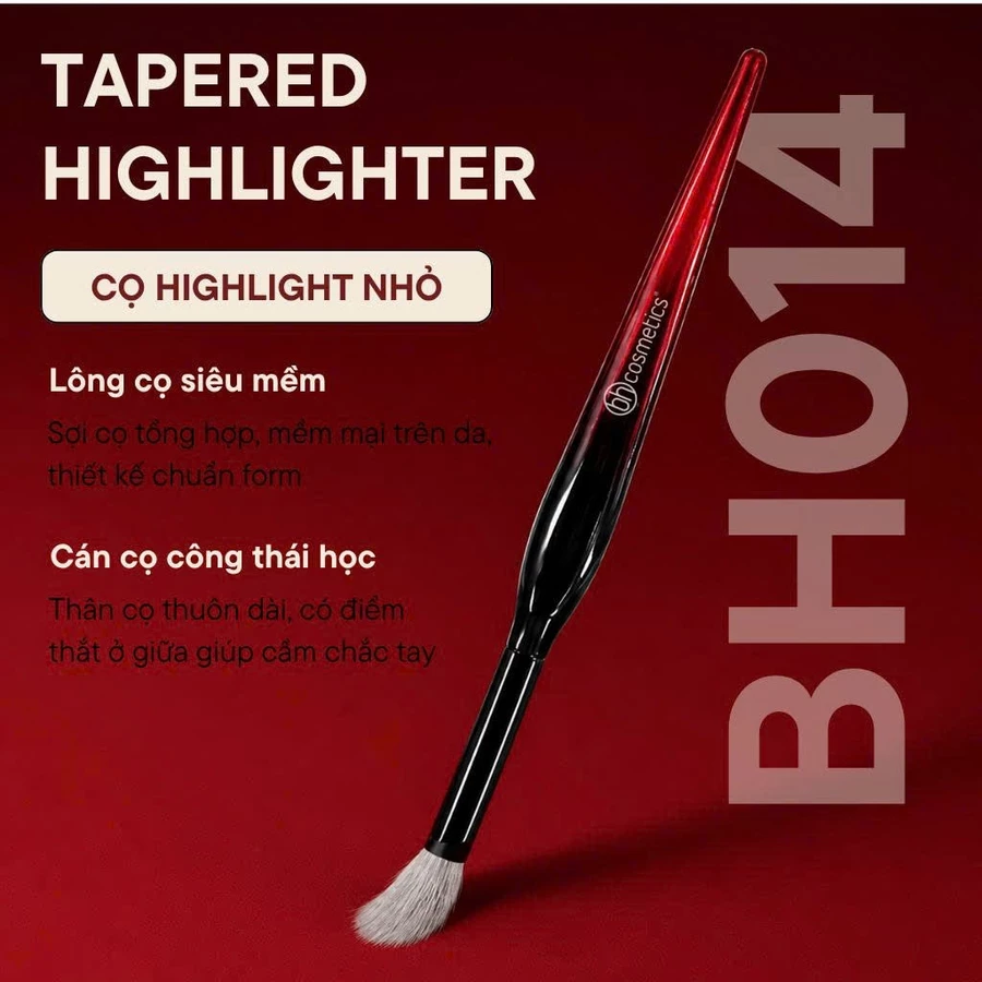 Cọ Blend Tán Bầu Mắt Hình Ngọn Lửa Tán Phấn Highlight BH Cosmetics TAPERED HIGHLIGHTER BH014