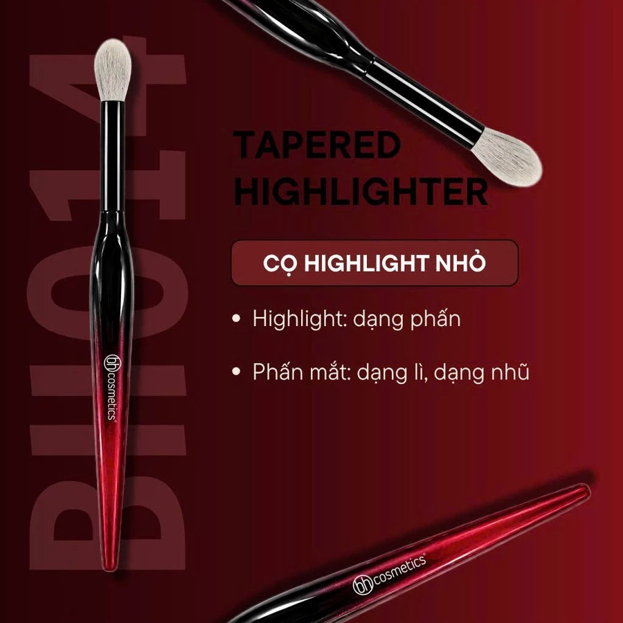 Cọ Blend Tán Bầu Mắt Hình Ngọn Lửa Tán Phấn Highlight BH Cosmetics TAPERED HIGHLIGHTER BH014